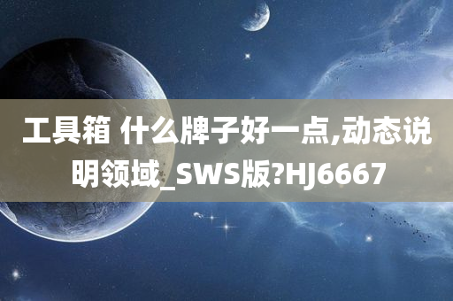 工具箱 什么牌子好一点,动态说明领域_SWS版?HJ6667