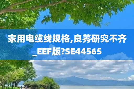 家用电缆线规格,良莠研究不齐_EEF版?SE44565