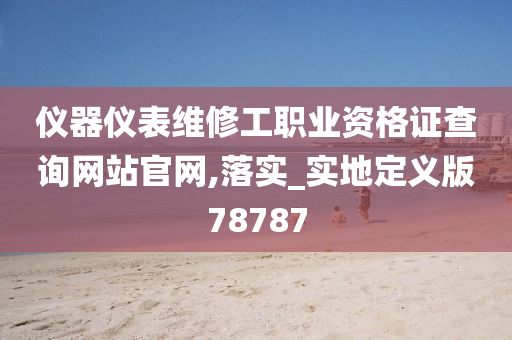 仪器仪表维修工职业资格证查询网站官网,落实_实地定义版78787