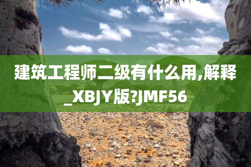 建筑工程师二级有什么用,解释_XBJY版?JMF56