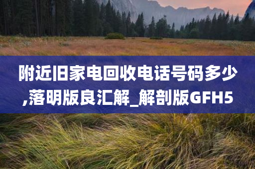 附近旧家电回收电话号码多少,落明版良汇解_解剖版GFH5