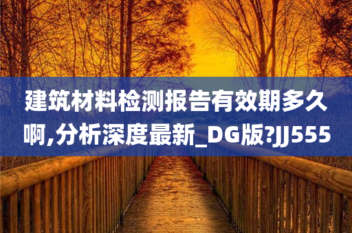 建筑材料检测报告有效期多久啊,分析深度最新_DG版?JJ555