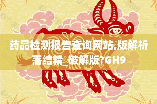 药品检测报告查询网站,版解析落结精_破解版?GH9