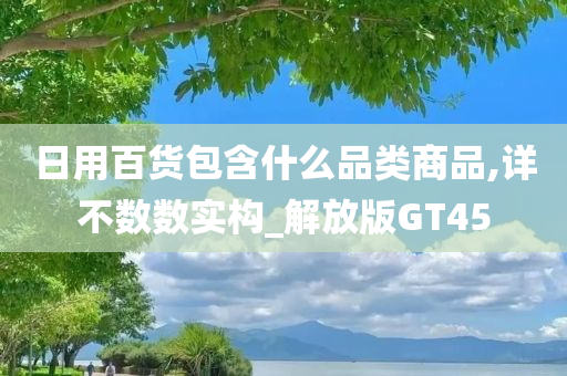 日用百货包含什么品类商品,详不数数实构_解放版GT45