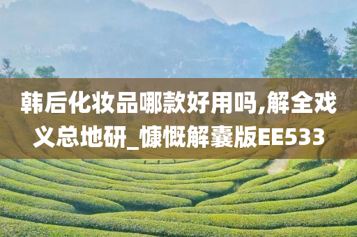 韩后化妆品哪款好用吗,解全戏义总地研_慷慨解囊版EE533