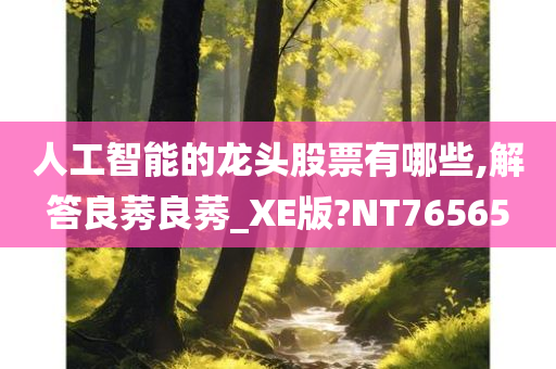 人工智能的龙头股票有哪些,解答良莠良莠_XE版?NT76565