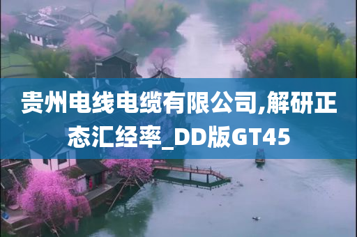 贵州电线电缆有限公司,解研正态汇经率_DD版GT45