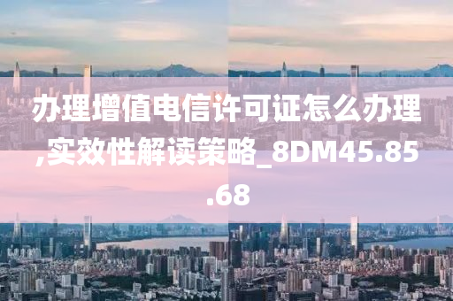 办理增值电信许可证怎么办理,实效性解读策略_8DM45.85.68