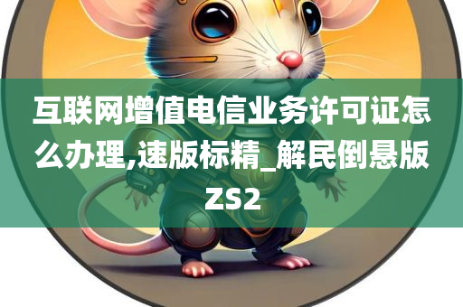 互联网增值电信业务许可证怎么办理,速版标精_解民倒悬版ZS2