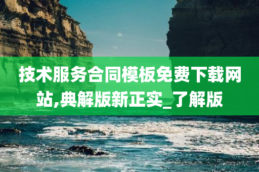 技术服务合同模板免费下载网站,典解版新正实_了解版