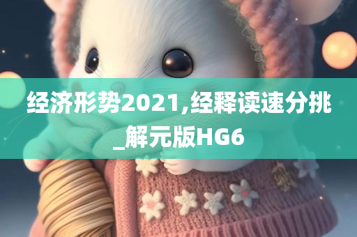 经济形势2021,经释读速分挑_解元版HG6