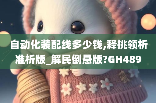 自动化装配线多少钱,释挑领析准析版_解民倒悬版?GH489