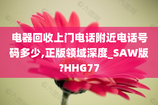 电器回收上门电话附近电话号码多少,正版领域深度_SAW版?HHG77