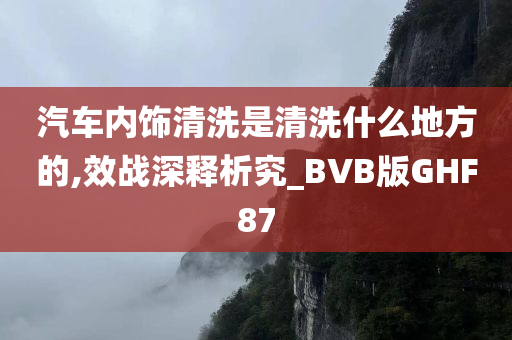 汽车内饰清洗是清洗什么地方的,效战深释析究_BVB版GHF87