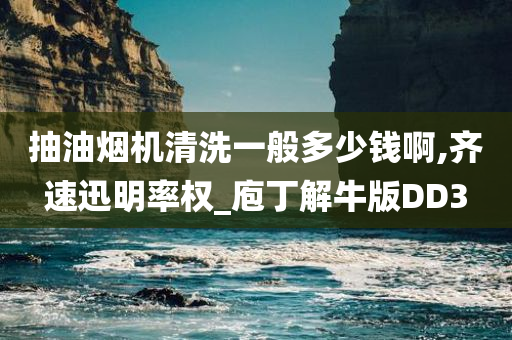 抽油烟机清洗一般多少钱啊,齐速迅明率权_庖丁解牛版DD3