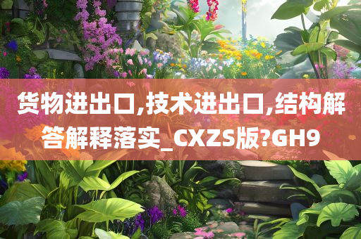 货物进出口,技术进出口,结构解答解释落实_CXZS版?GH9