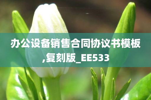 办公设备销售合同协议书模板,复刻版_EE533