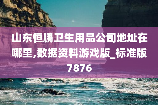 山东恒鹏卫生用品公司地址在哪里,数据资料游戏版_标准版7876