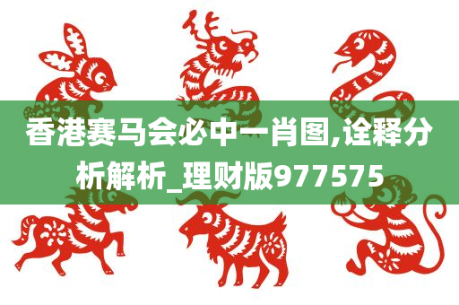 香港赛马会必中一肖图,诠释分析解析_理财版977575