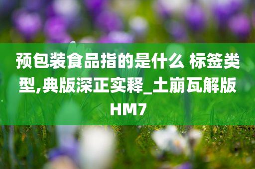 预包装食品指的是什么 标签类型,典版深正实释_土崩瓦解版HM7