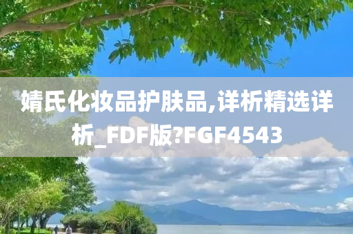 婧氏化妆品护肤品,详析精选详析_FDF版?FGF4543