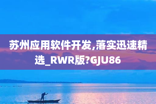 苏州应用软件开发,落实迅速精选_RWR版?GJU86