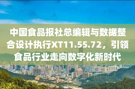 中国食品报社总编辑与数据整合设计执行XT11.55.72，引领食品行业走向数字化新时代