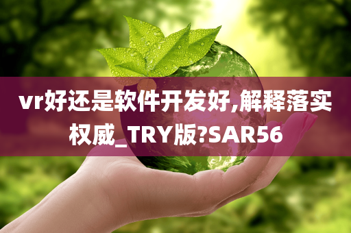 vr好还是软件开发好,解释落实权威_TRY版?SAR56