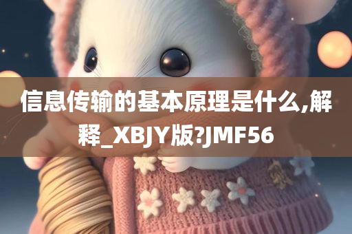 信息传输的基本原理是什么,解释_XBJY版?JMF56