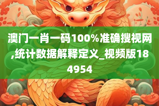 澳门一肖一码100%准确搜视网,统计数据解释定义_视频版184954