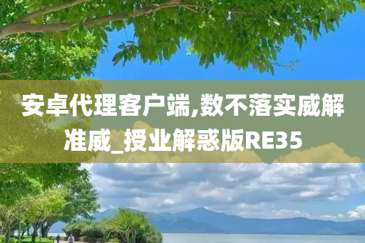 安卓代理客户端,数不落实威解准威_授业解惑版RE35