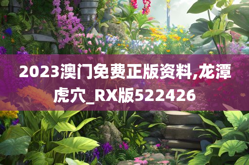 2023澳门免费正版资料,龙潭虎穴_RX版522426