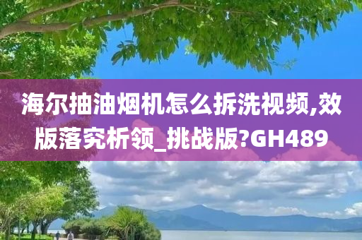 海尔抽油烟机怎么拆洗视频,效版落究析领_挑战版?GH489