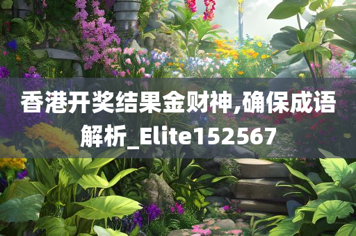 香港开奖结果金财神,确保成语解析_Elite152567