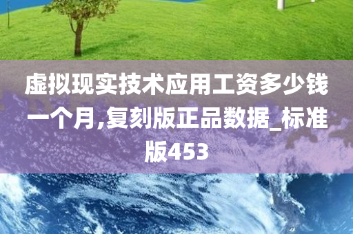 虚拟现实技术应用工资多少钱一个月,复刻版正品数据_标准版453