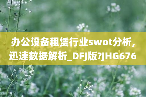 办公设备租赁行业swot分析,迅速数据解析_DFJ版?JHG676