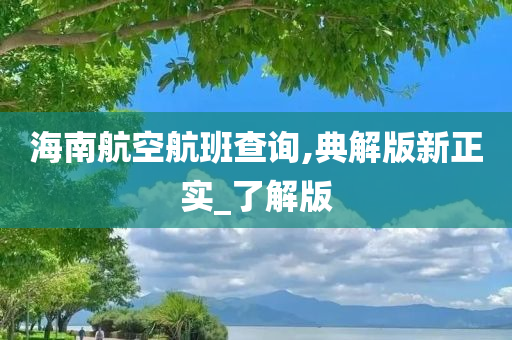 海南航空航班查询,典解版新正实_了解版