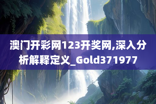 澳门开彩网123开奖网,深入分析解释定义_Gold371977