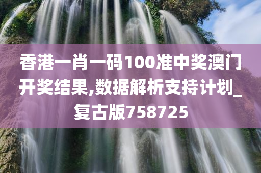 香港一肖一码100准中奖澳门开奖结果,数据解析支持计划_复古版758725