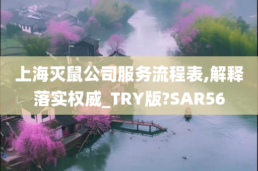 上海灭鼠公司服务流程表,解释落实权威_TRY版?SAR56