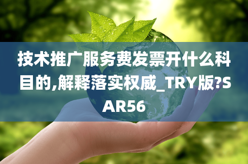 技术推广服务费发票开什么科目的,解释落实权威_TRY版?SAR56