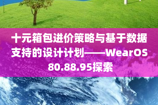 十元箱包进价策略与基于数据支持的设计计划——WearOS 80.88.95探索