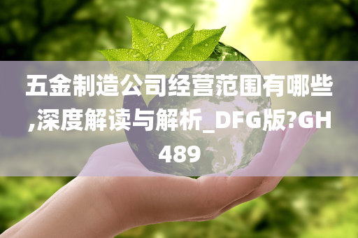 五金制造公司经营范围有哪些,深度解读与解析_DFG版?GH489