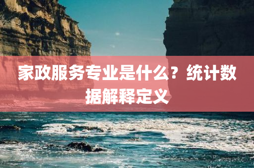 家政服务专业是什么？统计数据解释定义