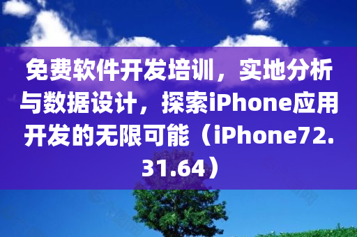 免费软件开发培训，实地分析与数据设计，探索iPhone应用开发的无限可能（iPhone72.31.64）