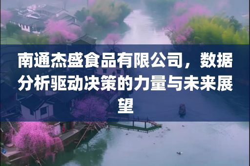 南通杰盛食品有限公司，数据分析驱动决策的力量与未来展望