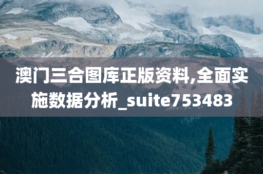 澳门三合图库正版资料,全面实施数据分析_suite753483